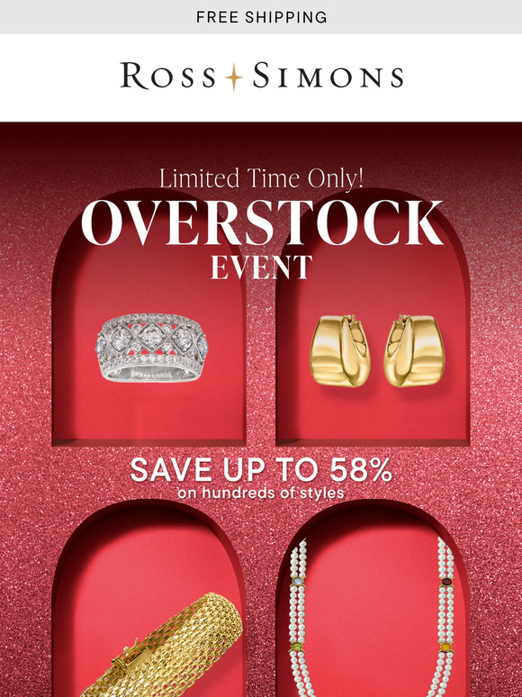 Overstock Event: save up to 58% on fabulous fine jewelry!