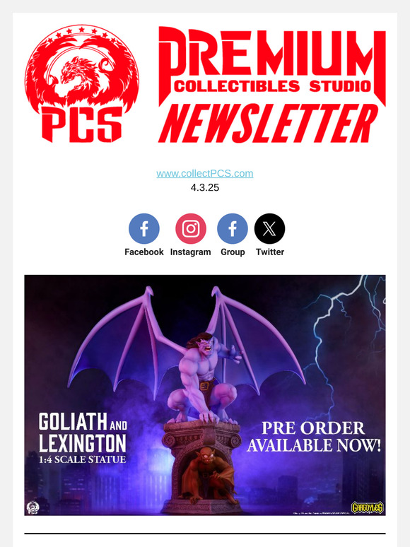 🔥Gargoyles - Goliath & Lexington 1:4 Statue Pre Order is LIVE!!🔥