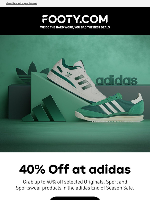 LAST CHANCE: 40% Off at adidas 💰