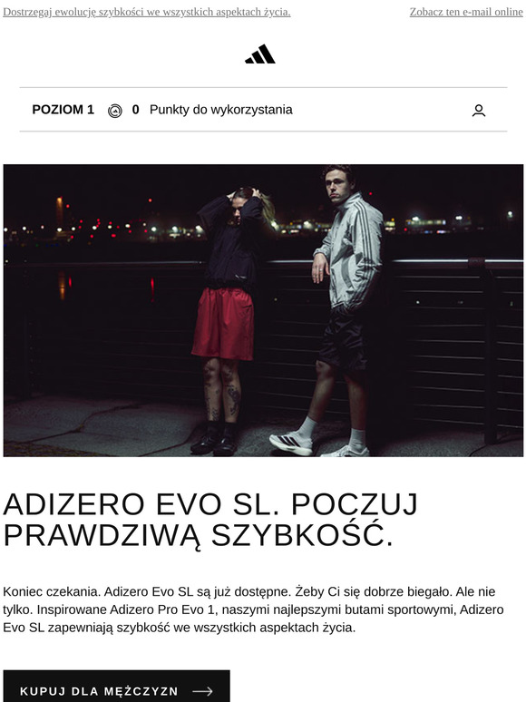 Adizero Evo SL — Poczuj prawdziwą szybkość