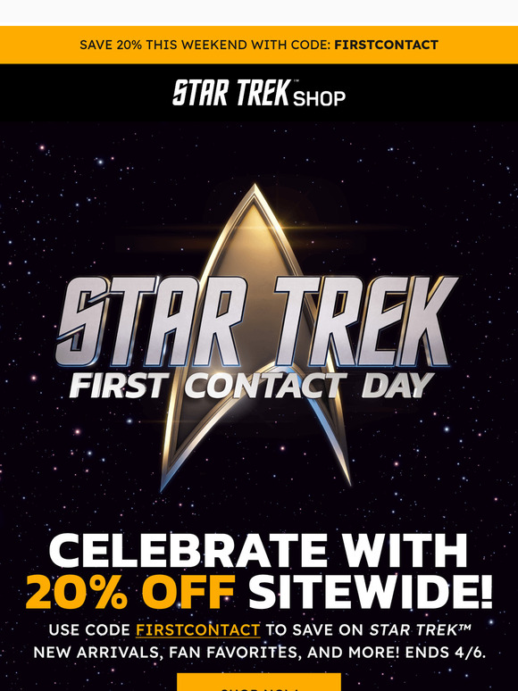 FIRST CONTACT DAY SALE 👽 SAVE 20% THIS WEEKEND!