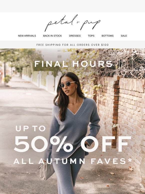 ALMOST OVER: 50% OFF 🤎