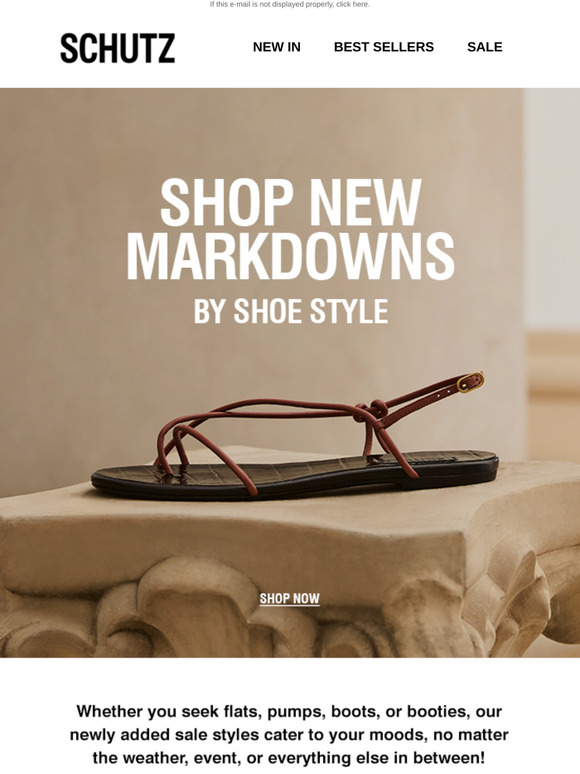 Shop New Markdowns by Shoe Style