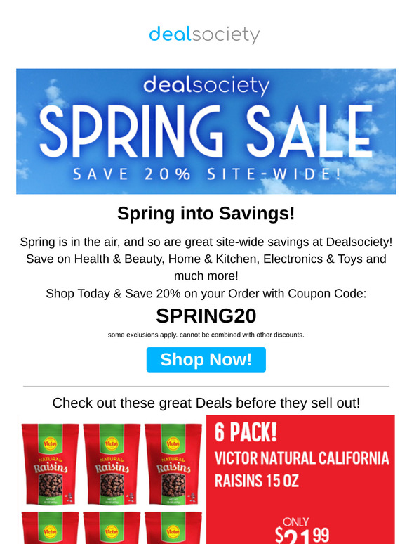 Don't Miss Out on 20% Site-Wide Savings!