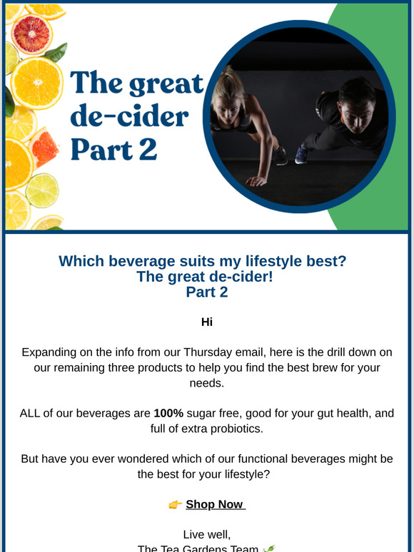 Which beverage suits my lifestyle best?