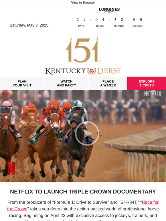 🏇 Follow the Triple Crown Like Never Before!