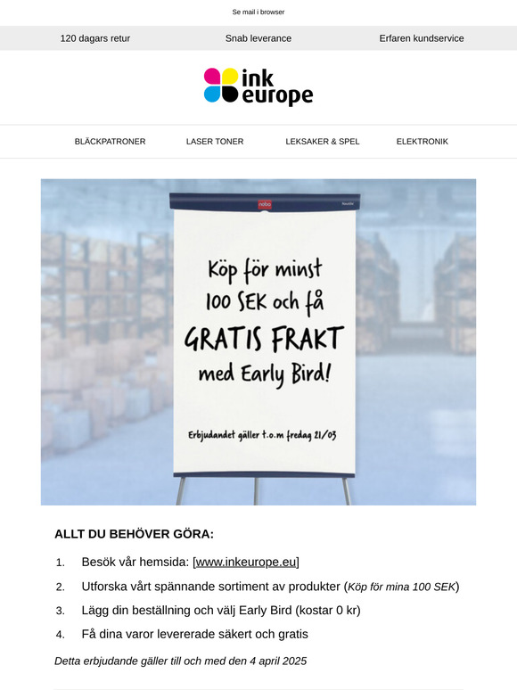 Sista Chansen! GRATIS FRAKT - på alla dina favoritartiklar 🚚💨