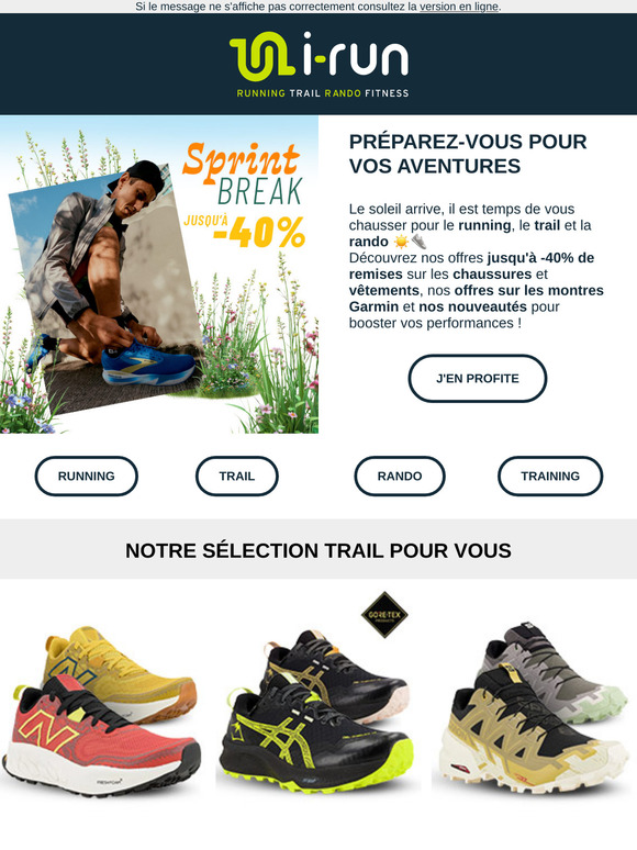 ☀️ Jusqu'à -40% sur votre équipement