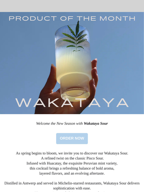Product of the Month - Wakataya Sour: A Taste of Spring
