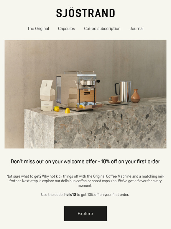 Don't miss out on your welcome treat