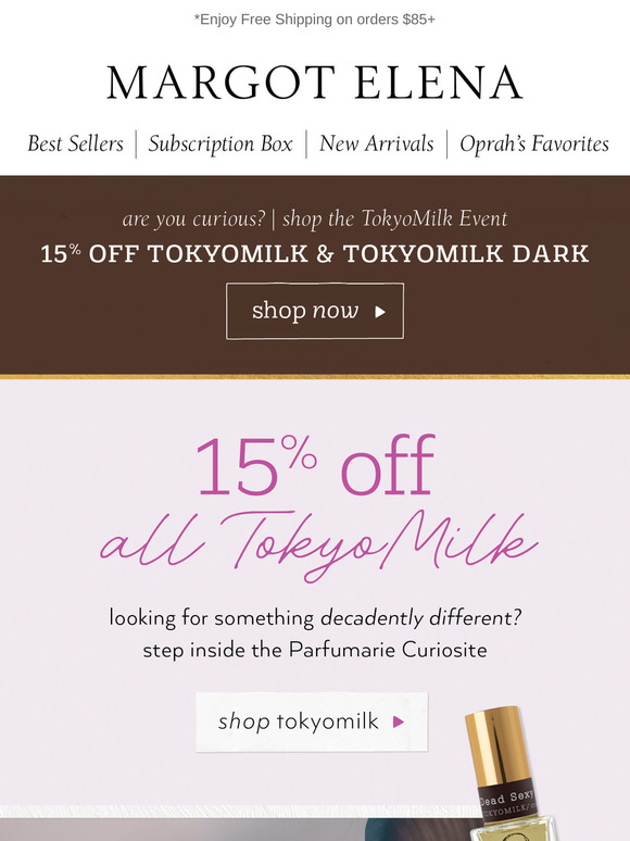Discover the limited-time TOKYOMILK EVENT ✨🌹