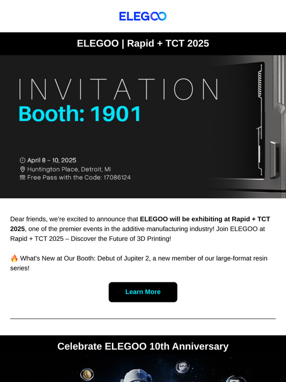 📢 RAPID + TCT 2025 & Ten For Elegoods Design Contest