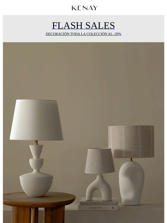 Flash Sales ✨ Decoración -20% dto.