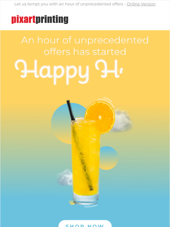 Happy Hour is savings time!