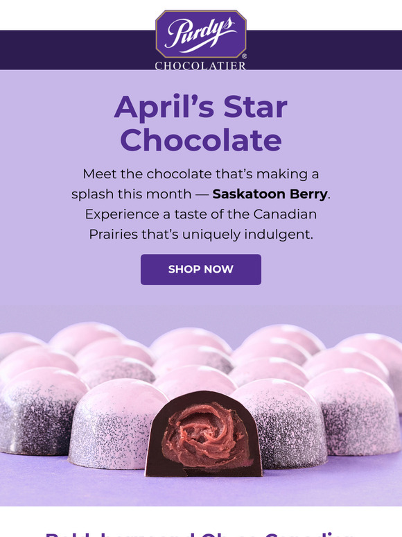 Purdys' Chocolate of the Month