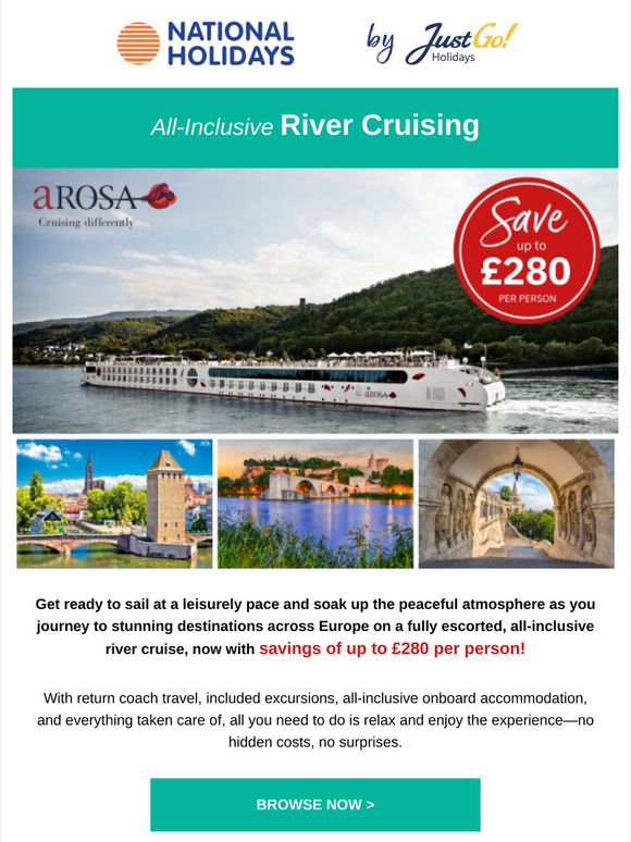 Final call: Get £280pp off your next River Cruise