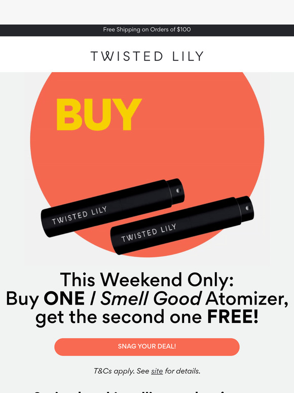 Buy 1 Atomizer, Get 1 FREE!