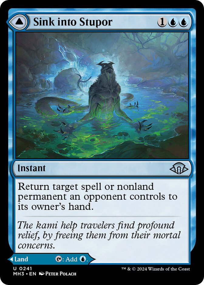 Image of Sink into Stupor // Soporific Springs [SGL-MTG-MH3-241-ENN]