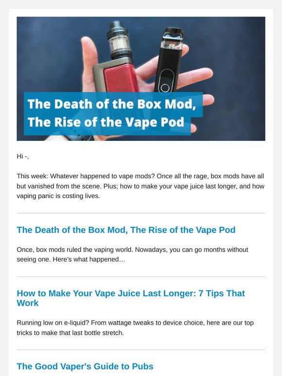 what is pulse mode vape Mechanical Mods Explained main image 1