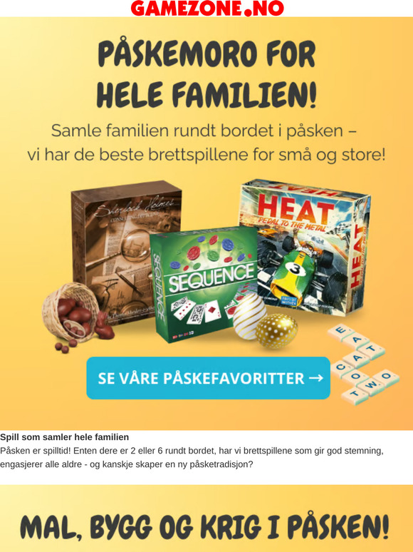 🐣 Spill deg gjennom påskeferien!