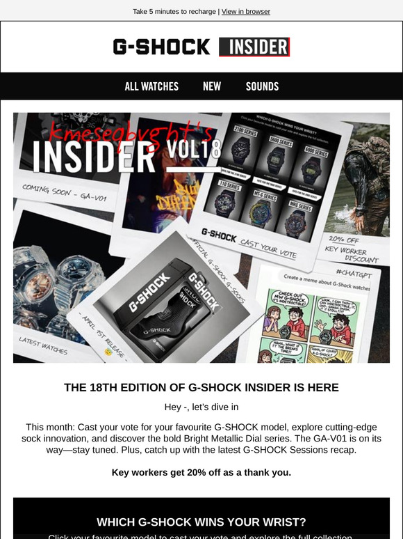 G-SHOCK Insider - Volume 18 | Vote For Your Favourite Model