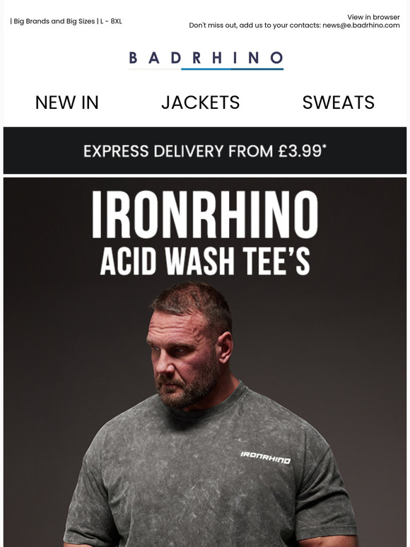 IronRhino Acid Wash Tees 🦏