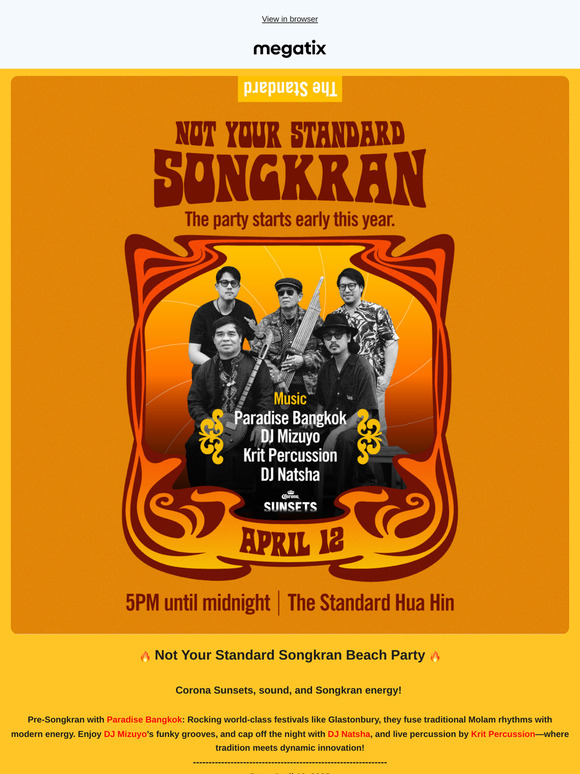 Not Your Standard Songkran Beach Party