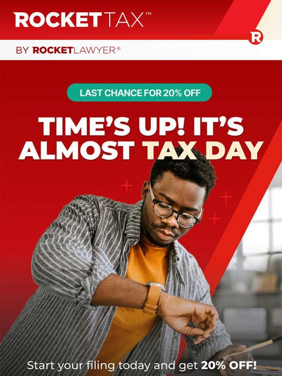 🚨 Last chance for 20% off Rocket Tax!
