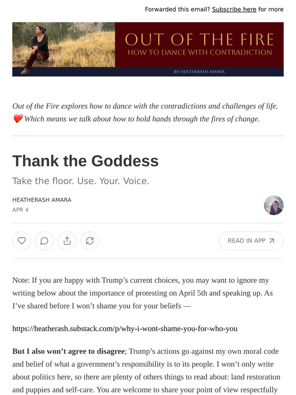 Thank the Goddess