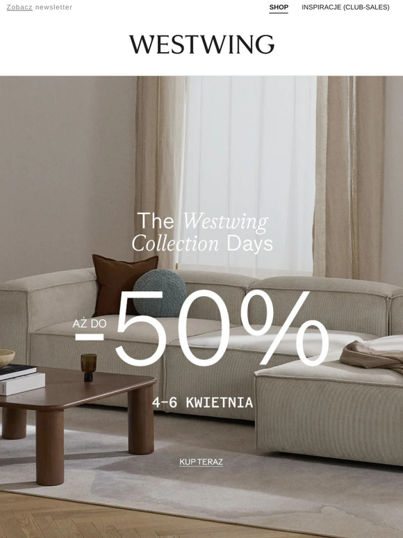 Aż do -50% | The Westwing Collection Days