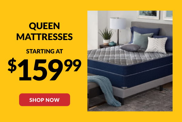 Queen Mattresses Starting at $159.99 | Shop Now