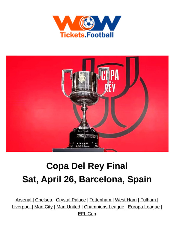 ⚽Copa Del Rey, Champion's League and More...