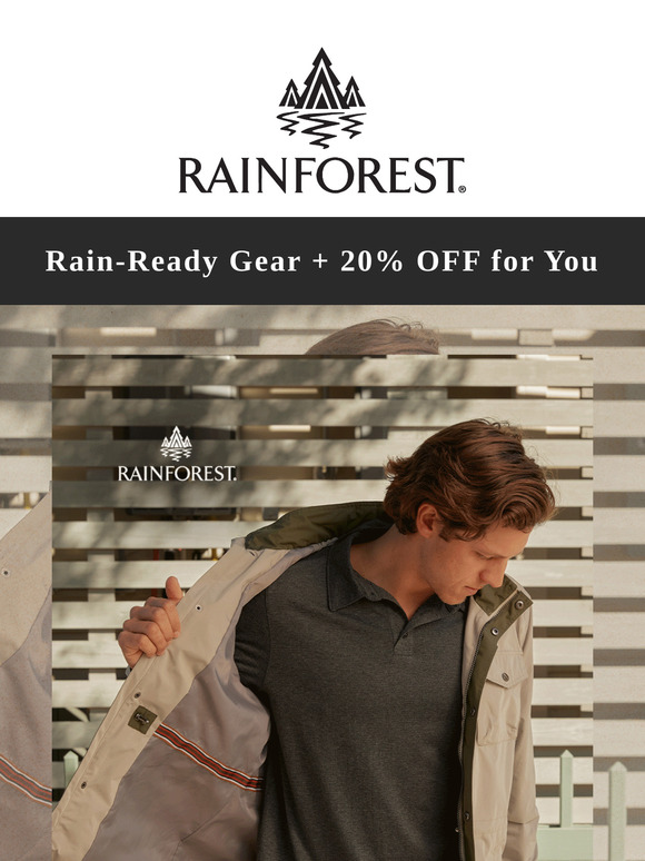 Rain or Shine, Save 20% on Your First Order!