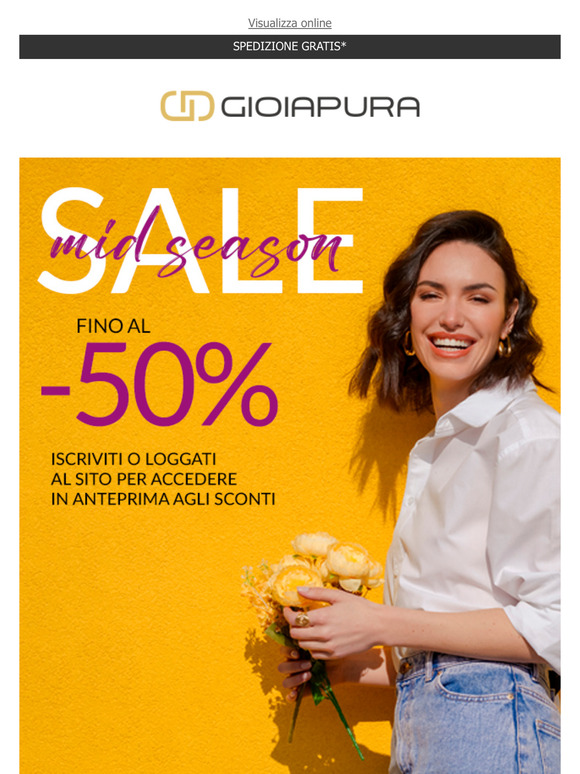 Mid Season Sale fino al -50% in anteprima: accedi ora!