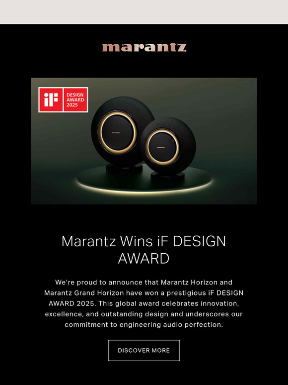 Marantz Wins iF DESIGN AWARD