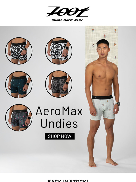 BACK IN STOCK:  Zoot Performance Underwear