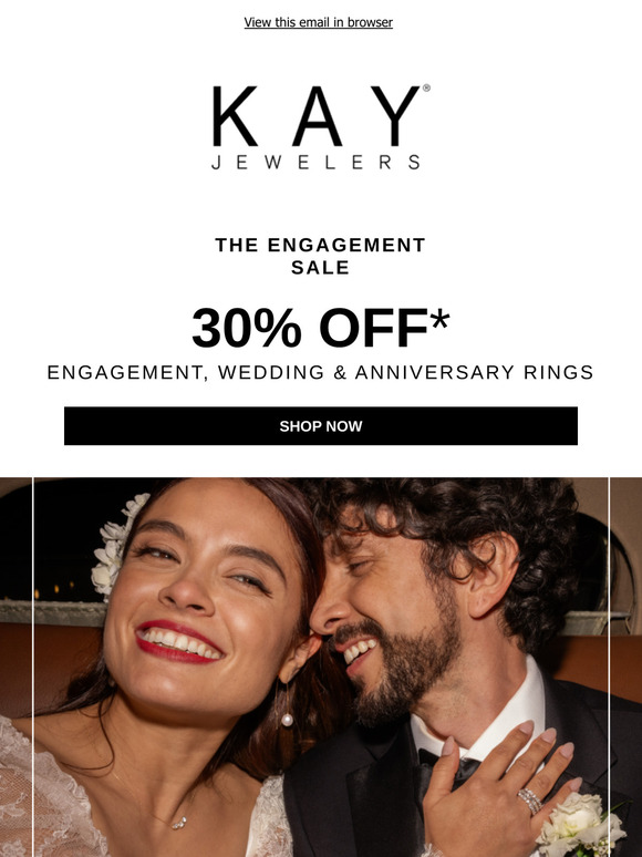 30% OFF* Engagement, Wedding & Anniversary Rings