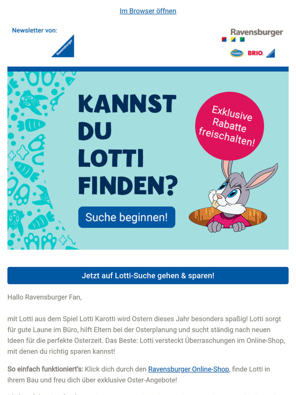 Lotti Karotti hat Überraschungen im Gepäck 🐰