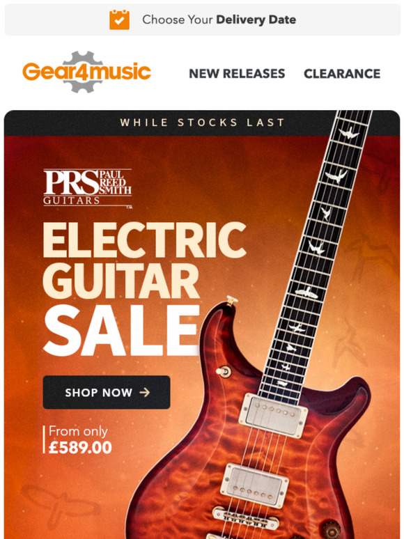 Great deals on guitars, drums, lights and more