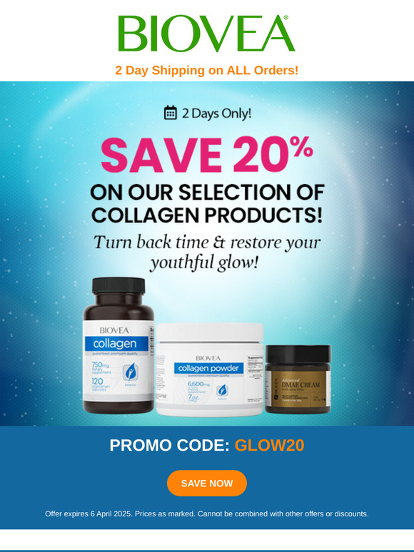 Turn Back the Clock: 20% Off Anti-Aging & Collagen!