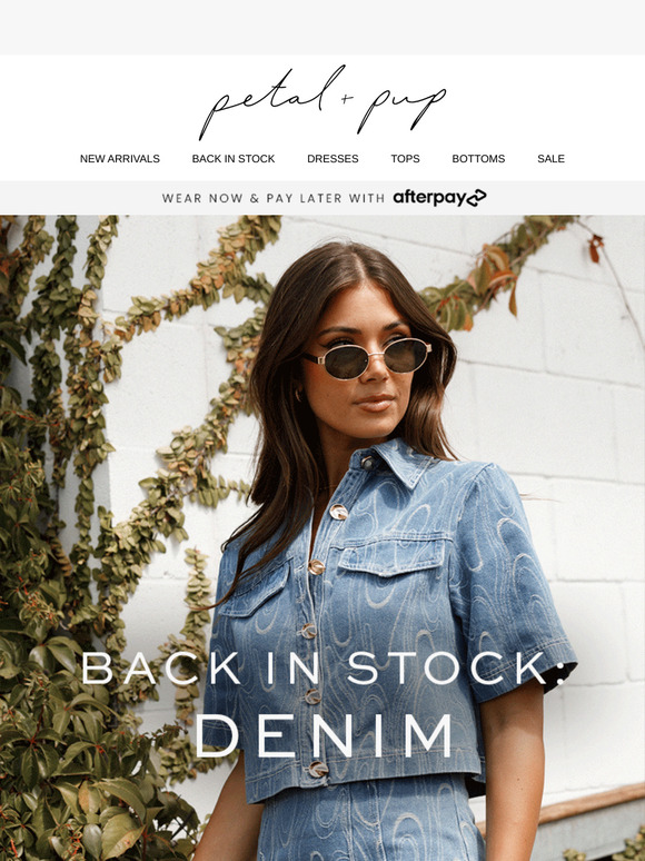 BACK IN: MOST POPULAR DENIM!