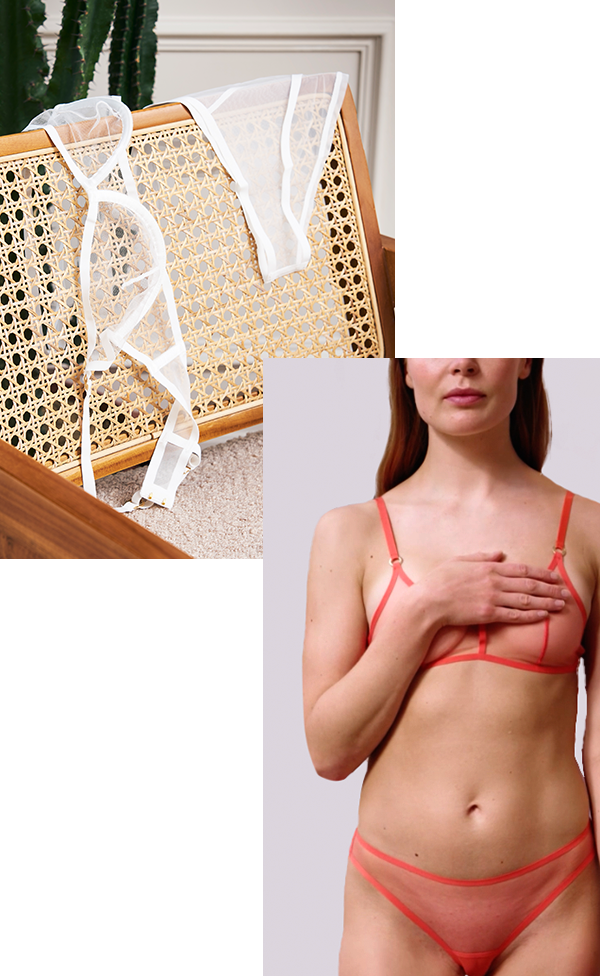Elevated everyday lingerie that doesn't compromise on comfort and fit. Crafted from super light breathable eco-mesh fabric for ultimate comfort and a luxurious feel with effortless support. Flat bonded edging on the cup gives a super smooth finish under clothing. Smooth adjustable shoulder straps and circular smooth branded metalwork complete this everyday bra. Complete set includes a matching bra, thong and brief.