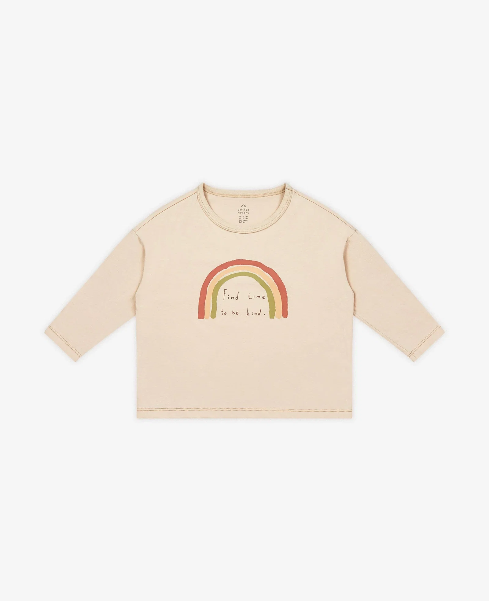Image of Cotton Long Sleeve Drop Shoulder Tee