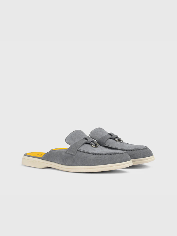 Haven-coloured suede mule