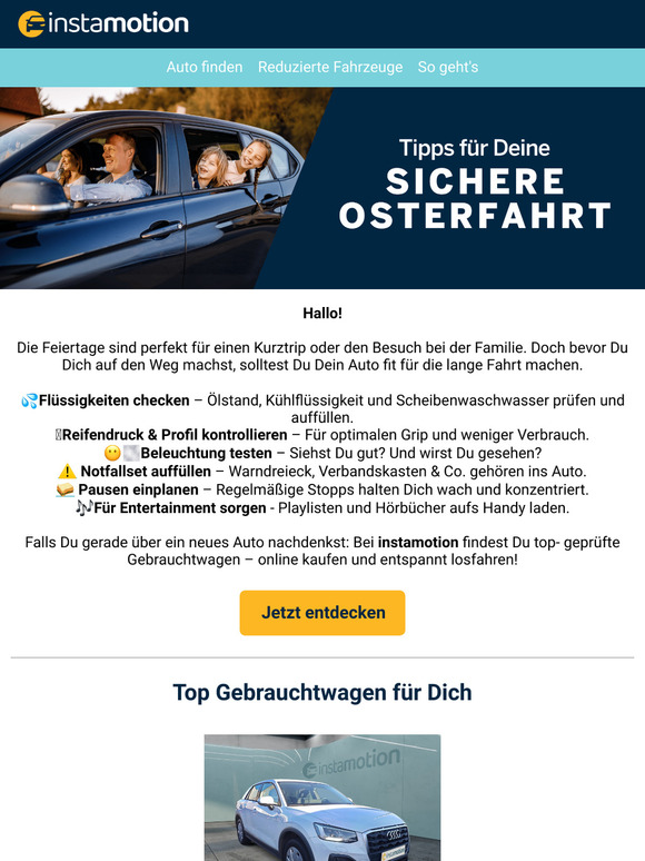 Entspannt losfahren - So bereitest Du Dein Auto für die Feiertage vor