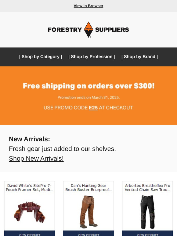 Free shipping on orders over $300! Exclusions apply.