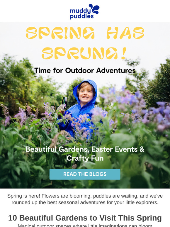 Spring Adventures Await! Beautiful Gardens, Easter Events & Crafty Fun 🌷