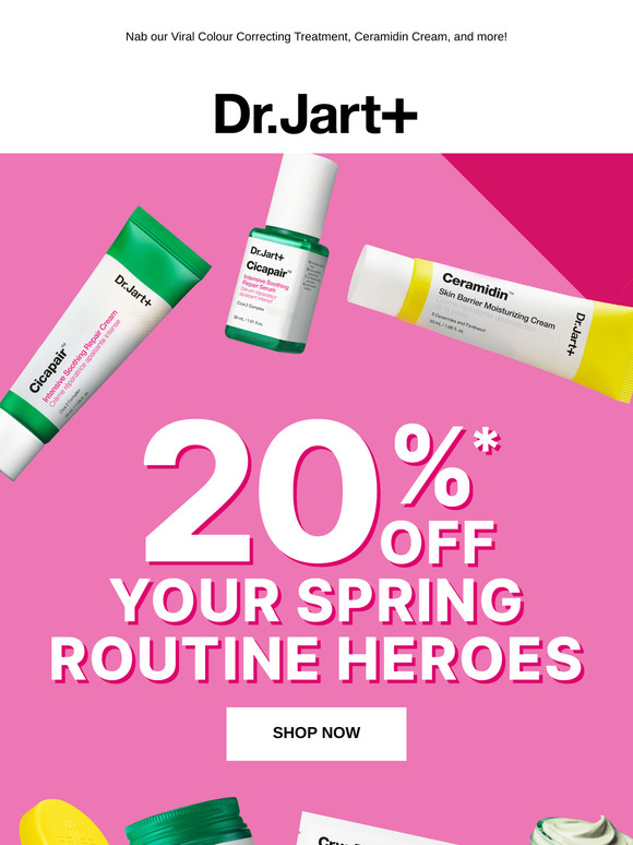 🚨ENDS TOMORROW: 20% OFF Your Spring Routine Heroes!