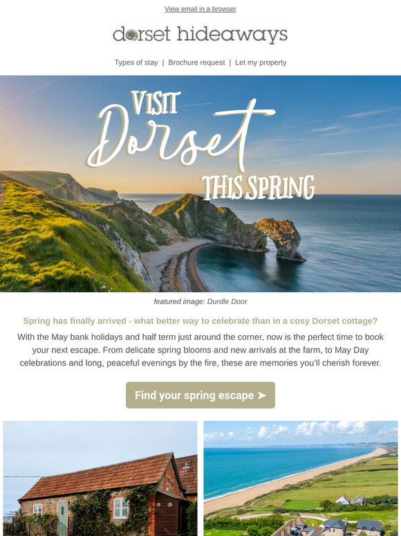 Book your spring hideaway 🌸🌷