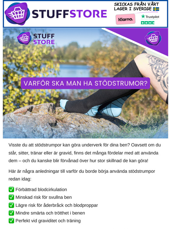 Därför ska du använda stödstrumpor!